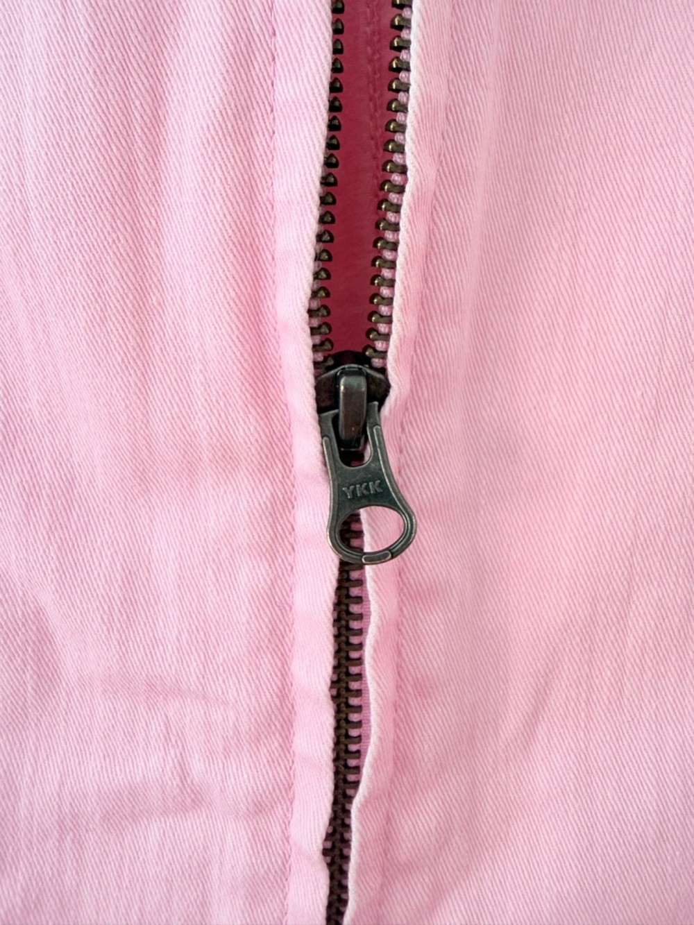 Barbie Pink Jean Jacket Medium (8) LOGO Lori Goldstein Bubblegum Pink ZipUp NWOT - Picture 5 of 14